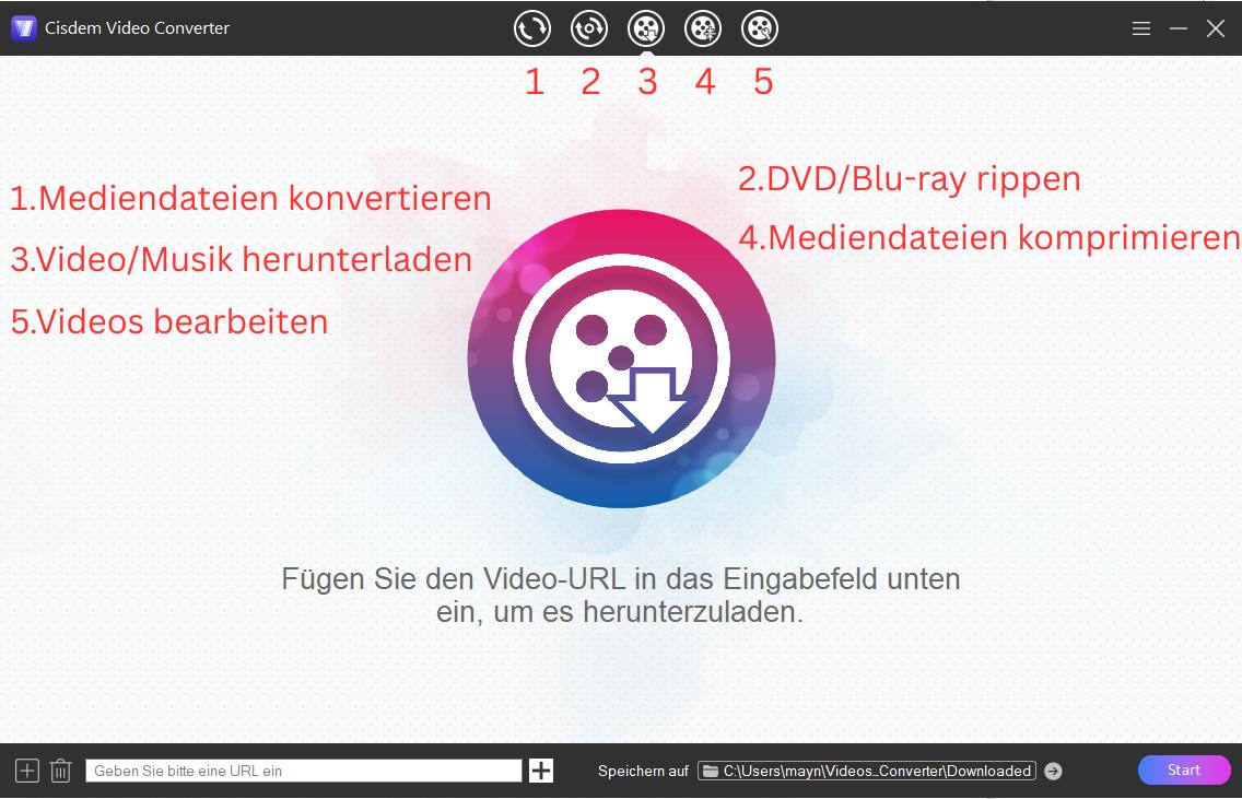 Download-Oberfläche