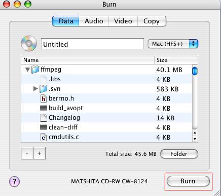 mac free cd burning software