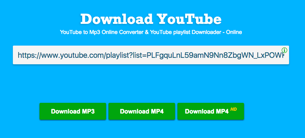download youtube playlist mp3 converter online