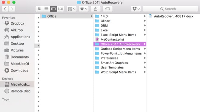 autosave disabled excel for mac