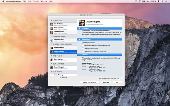 best contact app for mac