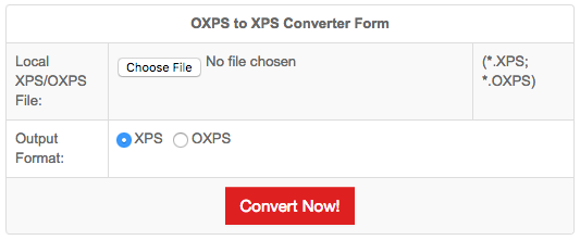 oxps file converter windows xp