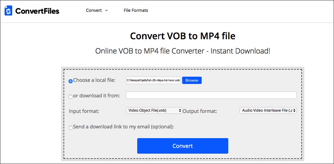 how to convert a file to a mp4