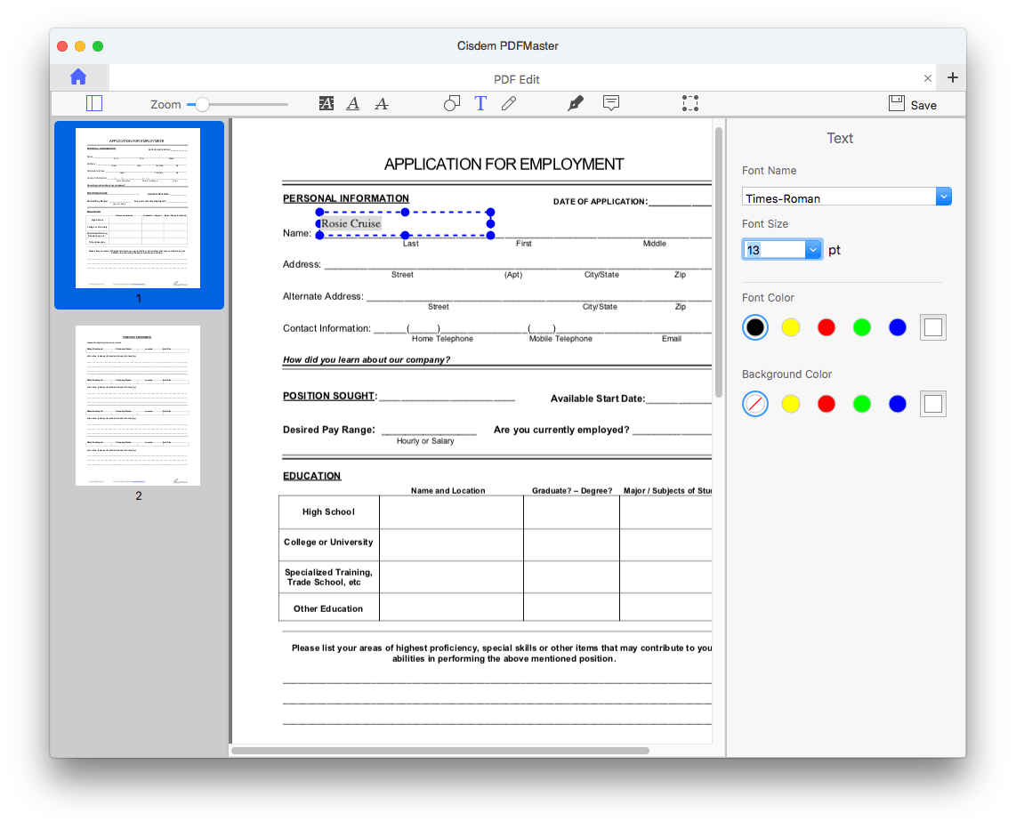 Build Fillable Pdf Form Printable Forms Free Online