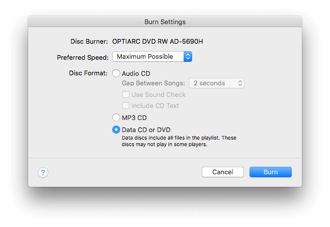dvd burning software for mac imovie