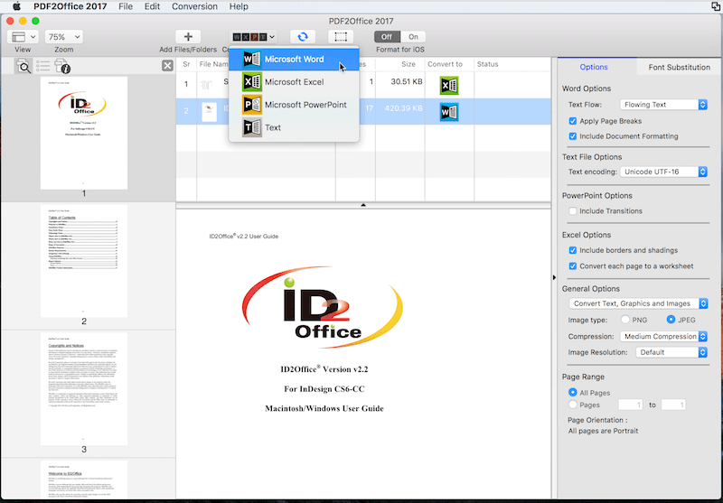 convert pdf to docx on mac
