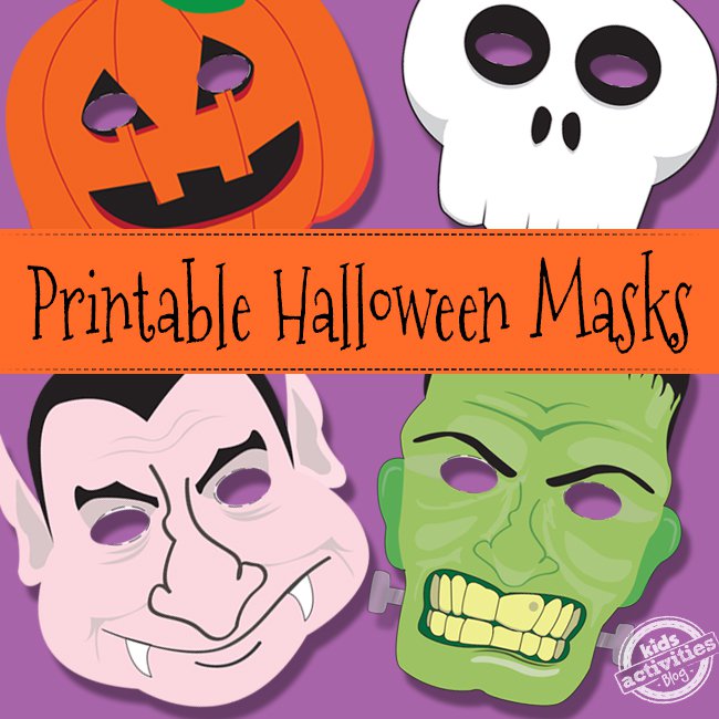 Free and Printable Halloween Masks in PDF