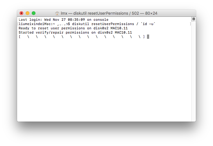 batchmod mac reset permissions mpkg files