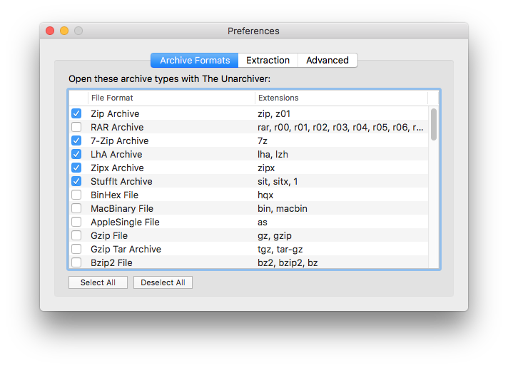 how to extract 7z files on mac