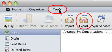 export contacts from outlook for mac 2011