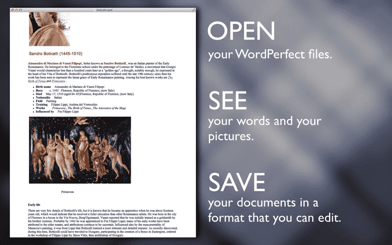wordperfect document viewer for mac